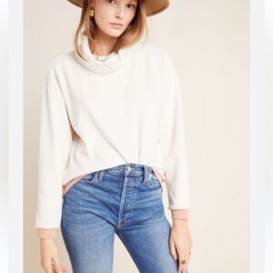 Dolan Cream Cowl Neck Sweater